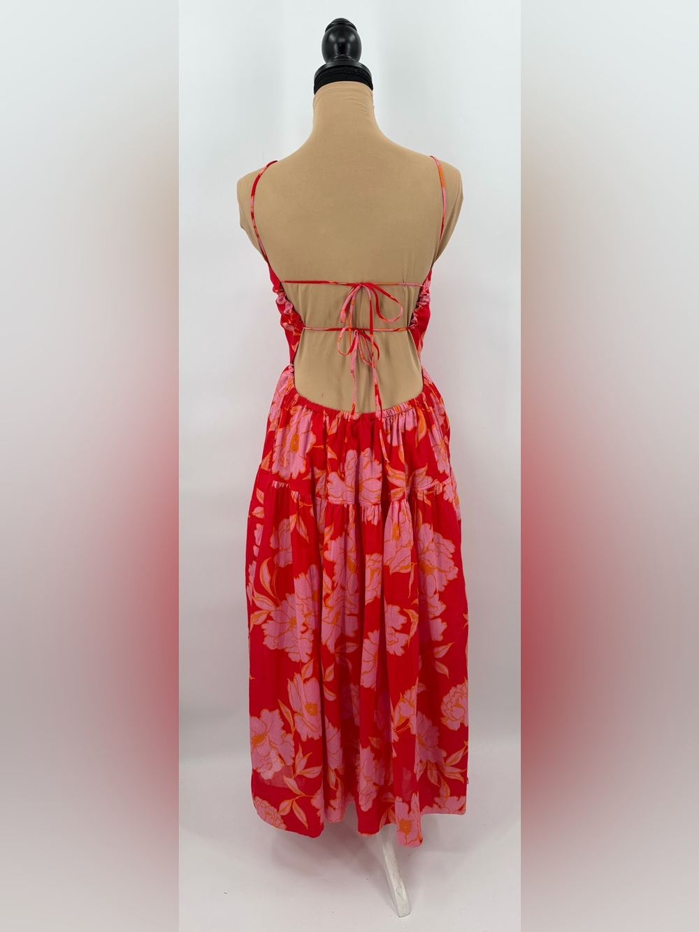 Vici Red & Pink Floral Maxi Dress - Picture 5 of 13
